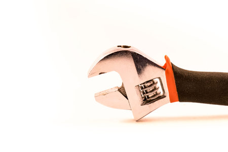 Wrench on a white backgroundの写真素材