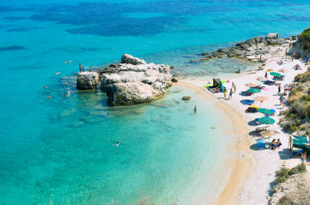 Beautiful beach in Zakynthos Greeceのeditorial素材