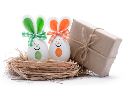 Boxes and toys isolated on white backgroundの写真素材