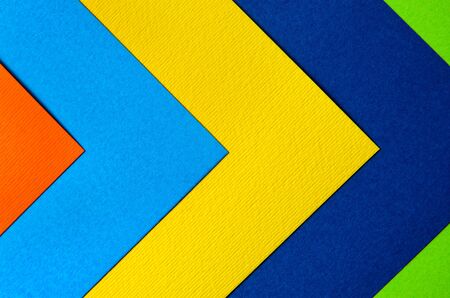 Texture of bright sheets of color cardboard closeupの写真素材