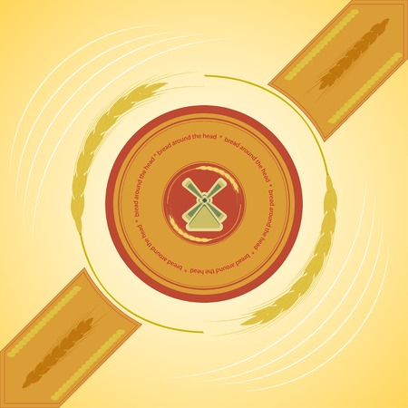 Label wheatのイラスト素材