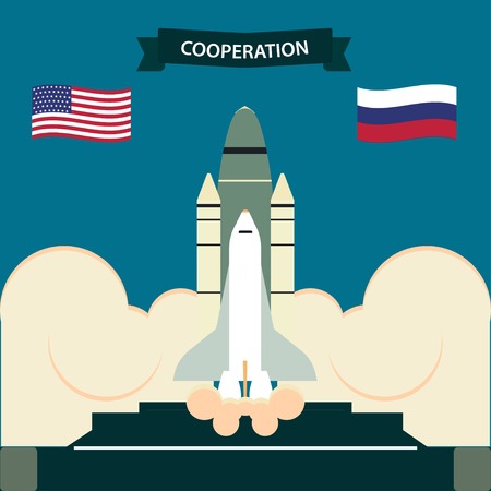Space shuttleのイラスト素材