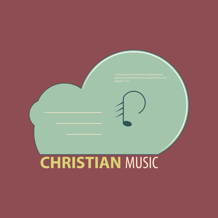 Christian music iconのイラスト素材