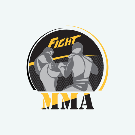 Emblem for mixed martial arts.のイラスト素材