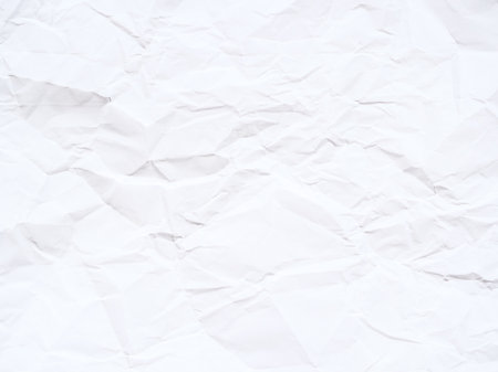 Abstract background of textured wrinkled white paperの写真素材