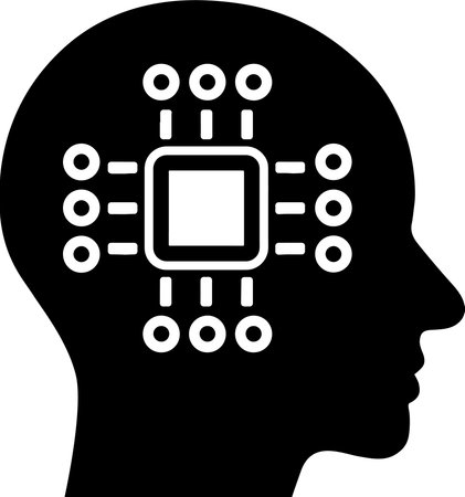 Digital skill icon from soft power skills collection as concept of modern life and technology...
