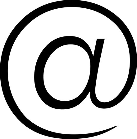 Email address icon as message, contact us and feedback conceptのイラスト素材