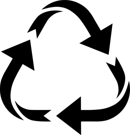 RECYCLE icon as concept of correct and practical consumption of resourcesのイラスト素材