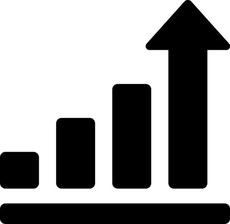 Growth icon as a concept of growing influence and powerのイラスト素材