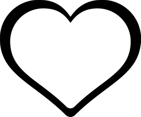 Vector heart icon as a concept of love, sympathy and empathyのイラスト素材