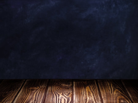 Background of wooden planks for product presentation, detail wood textureの写真素材