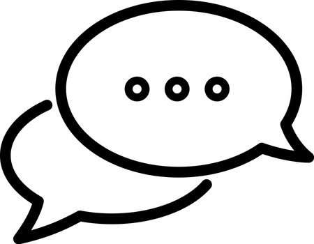 Linear comment icon as chat symbol for web designのイラスト素材