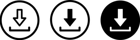 Download icons for web page or mobile appのイラスト素材
