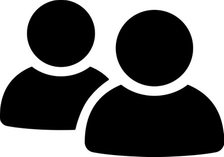 Flat icon of user or customer or clientのイラスト素材