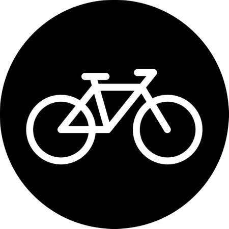 Bicycle icon as a symbol for sports lifestyle or urban transportation web page designのイラスト素材