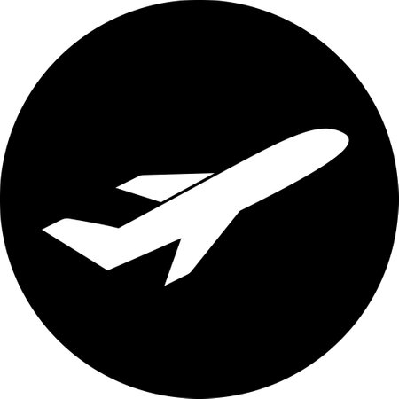 Airplane icon as symbol for web page designのイラスト素材