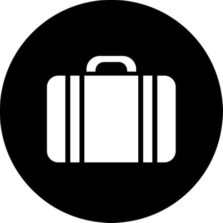 Travel bag icon as symbol for web page designのイラスト素材