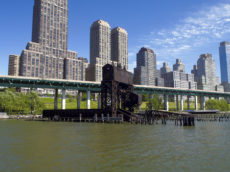 New York Central Railroad 69th Street Transfer Bridgeの写真素材