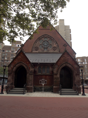 Chapel of the Good Shepherd in Roosevelt Islandの写真素材