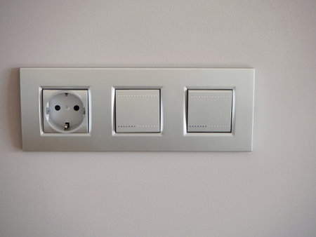 Plug and switch in the wall