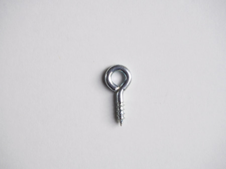Eyebolt on white backgroundの写真素材