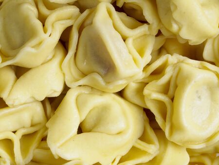 Cooked tortellini textureの写真素材