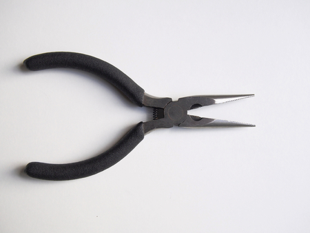 Pliers on white backgroundの写真素材