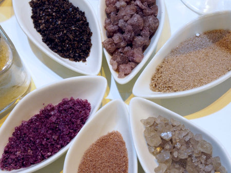 Salt in different statesの写真素材