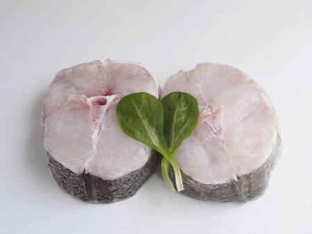 Raw sliced ??hakeの写真素材