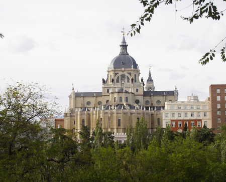Almudena Cathedral in Madridの写真素材