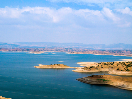 Hassan addakhil lake in Moroccoの写真素材
