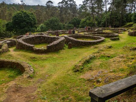 The Borneiro Hillfort in Cabana (Spain)の写真素材