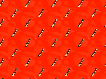Comb pattern on red backgroundの写真素材