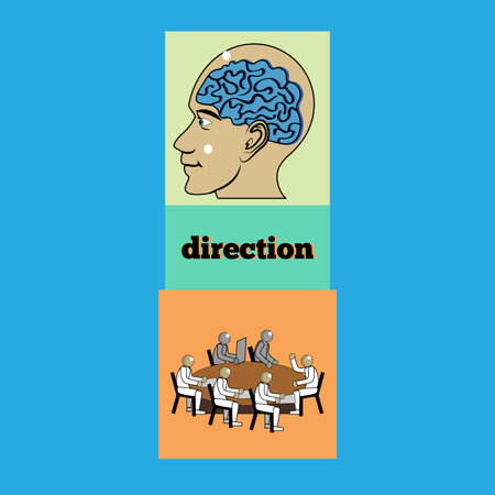 Business concept, Bosses are the brain of the enterprise. Vector illustration