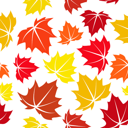 Foliage colored seamless pattern.のイラスト素材