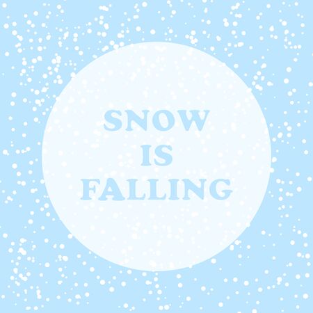 snow is falling vectorのイラスト素材