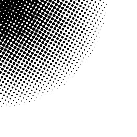 Manga Style Dotted Corner Backgroundのイラスト素材