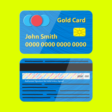Vector credit card illustration.のイラスト素材