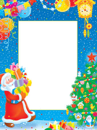Christmas borderの写真素材