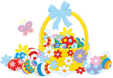 easter basketのイラスト素材