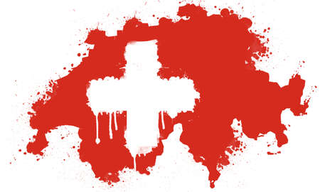 Swiss Flagのイラスト素材