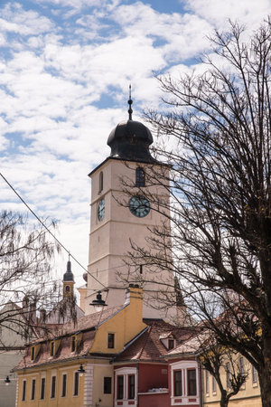 Council Tower in Sibiuの写真素材