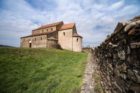 Fortified Church in Cisnadioaraの写真素材