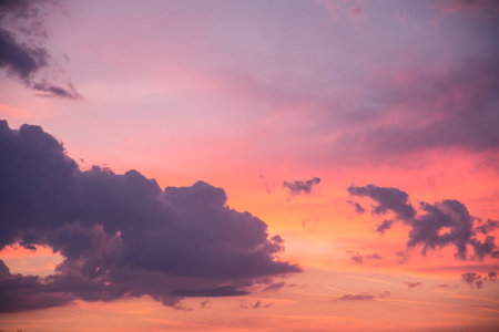 Dramatic sky at sunset
