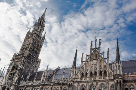 New Town Hall in Munich, Germanyの写真素材
