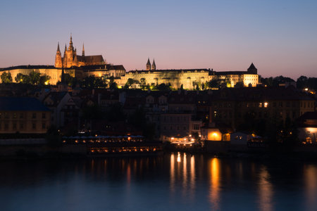 Image showing the Prague Castle and the Carl\\のeditorial素材