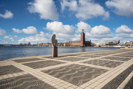 The Stockholm City Hall in Swedenの写真素材