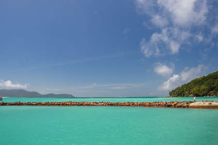Relaxing Bridge to heaven, Praslin, Seychelles 2019の写真素材