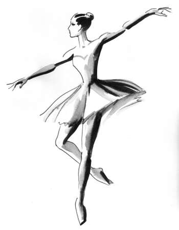 Dancing ballerinaの写真素材