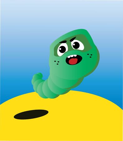 Angry wormのイラスト素材